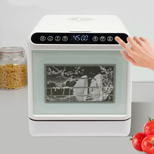 Tischgeschirrspüler, Mini Spülmaschine, Tischspülmaschine Mini Geschirrspüler mit 6L Wasserverbrauch 1100W Leistung für Familien von 4 bis 6 Personen für Küchen im kleinen Raum 4 Tischgeschirrspüler, Mini Spülmaschine, Tischspülmaschine Mini Geschirrspüler mit 6L Wasserverbrauch 1100W Leistung für Familien von 4 bis 6 Personen für Küchen im kleinen Raum