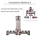 RTop Wandhalterung Zubehörhalter für Dyson Gen5 G5 V15 V12 V11 V10 V8 V7 Staubsaugerzubehör, Dyson Aufsatzhalter (10 Aufbewahrungsbuchsen, 2er Pack)