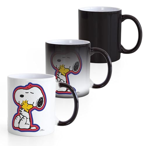 Taza mágica de cerámica con diseño Snoopy y Woodstock 11 oz miniatura 4