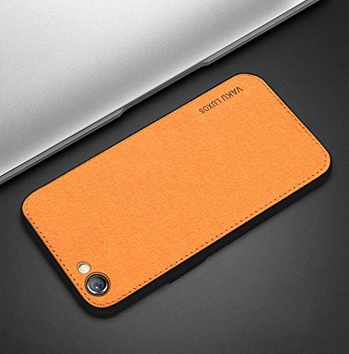 Vaku® Oppo F3 Plus Luxico Series Hand-Stitched Cotton Textile Ultra Soft-Feel Shock-Proof Water-Proof Back Cover for Oppo F3 Plus (Brown)