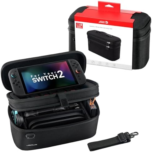 JSAUX Étui Tout-en-Un pour Nintendo Switch 2, Sac de Rangement de...