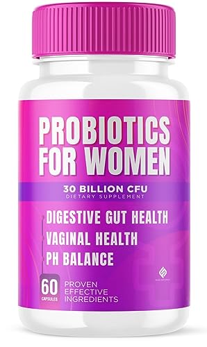 Probiotics for Women Vaginal Probiotic PH Balance Pills for Digestive Enzymes Health Weight Loss Gut Vagingal Supplement, Best Womens Probiotic Bloating Relief Digestion Support Detox (60 Capsules)