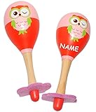 2 Stück: hochwertige Holz Rasseln _ ( Maracas / Rumba Rassel ) - ideal für Kinder & Erwachsene