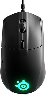 Steelseries Rival 3 – Raton Gaming Con Cable – Sensor Óptico Truemove Core de 8.500 Cpi – 6 Botones Programables – Botones con Disparador Dividido – Negro