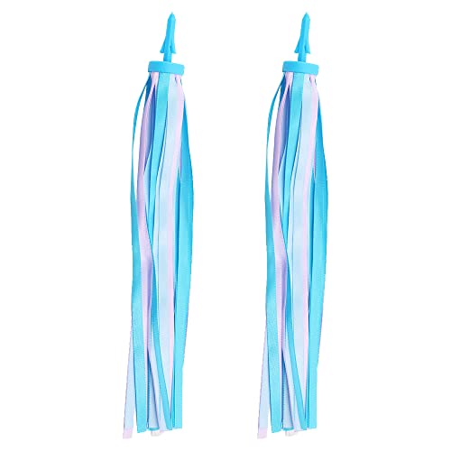 VOANZO 1 Pair Baby's Colorful Bicycle Grips Tassel Ribbons for Boys Girls Children’s Bicycle Decoration(2 )