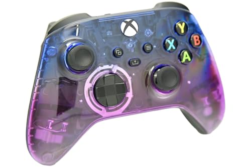 Image of Wireless Custom Controller Compatible with PC, Windows 10+, Series X /S & One (Series X /S Clear Blue & Purple)