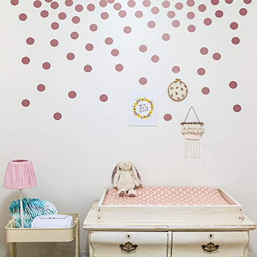 Vinilo Decorativo Puntos Oro Rosa 2" 200 Piezas miniatura 4