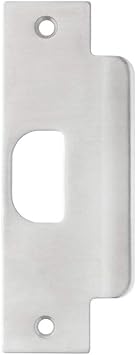 BRINKS Commercial ASA Strike Plate, Reversible, Satin Chrome, 1 Pack