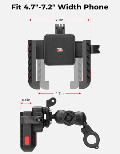 KEMIMOTO Motorcycle Mount with Anti-Theft