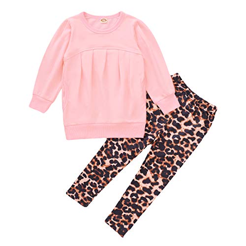 Image of CM C&M WODRO Toddler Girls Clothes Winter Warm Long Sleeve Tops+Long Pants Set