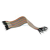 40pcs 20cm 2.54mm 1p-1p Pin Male to Male Color Breadboard Cable Jump Wire Jumper for Arduino Shield