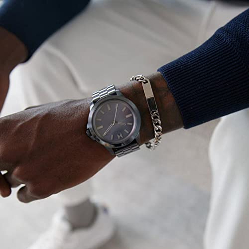 Mvmt Men's Modern Chain Stainless Steel Silver Bracelet #TOP2