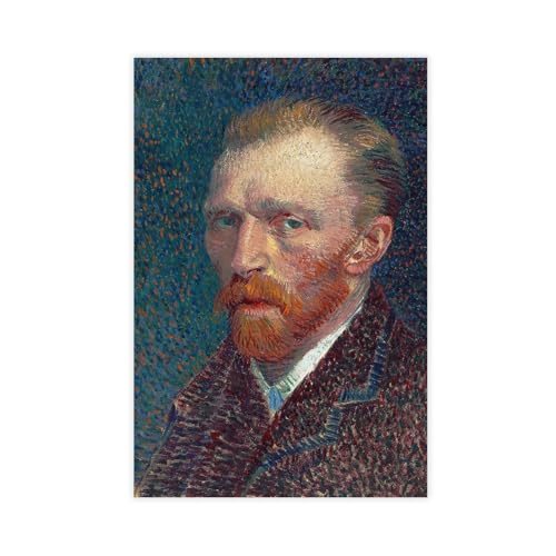 Toile Van Gogh Autoportrait pour décorer un grand mur vide sans cadre