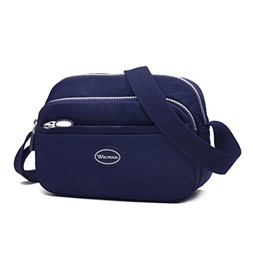 Sac de messager en nylon imperméable avec bandoulière réglable pour homme et femme