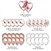 21st Birthday Party Decorations for Her Rose Gold Supplies Big Set with Birthday Banner and 21 BDay Digit Balloons for Women Including Latex and Confetti Balloons