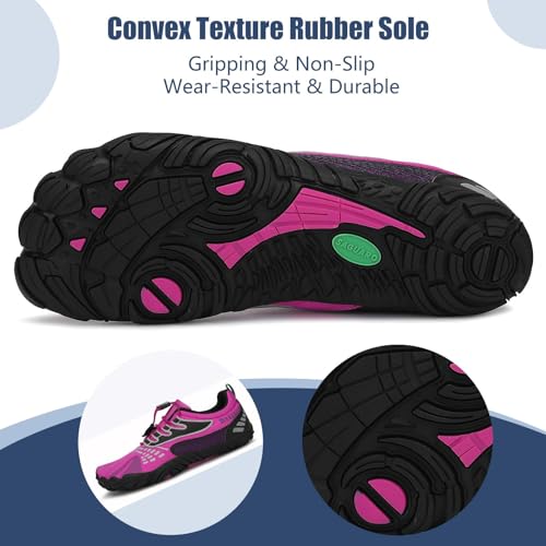 Image of SAGUARO Womens Mens Barefoot Shoes Minimalist Trail Runner Wide Toe Box Zero Drop Outdoor Cross Training Shoe