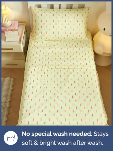 Image of Kids Twin Size Popsicle Bed Sheets - 3 Piece Kids Popsicle Sheet Set - Summer Treat Bedding - Ultra-Soft, Cute & Cozy - Breathable & Machine Washable - Sweet Bed Set for Boys, Girls, Teens & Toddlers