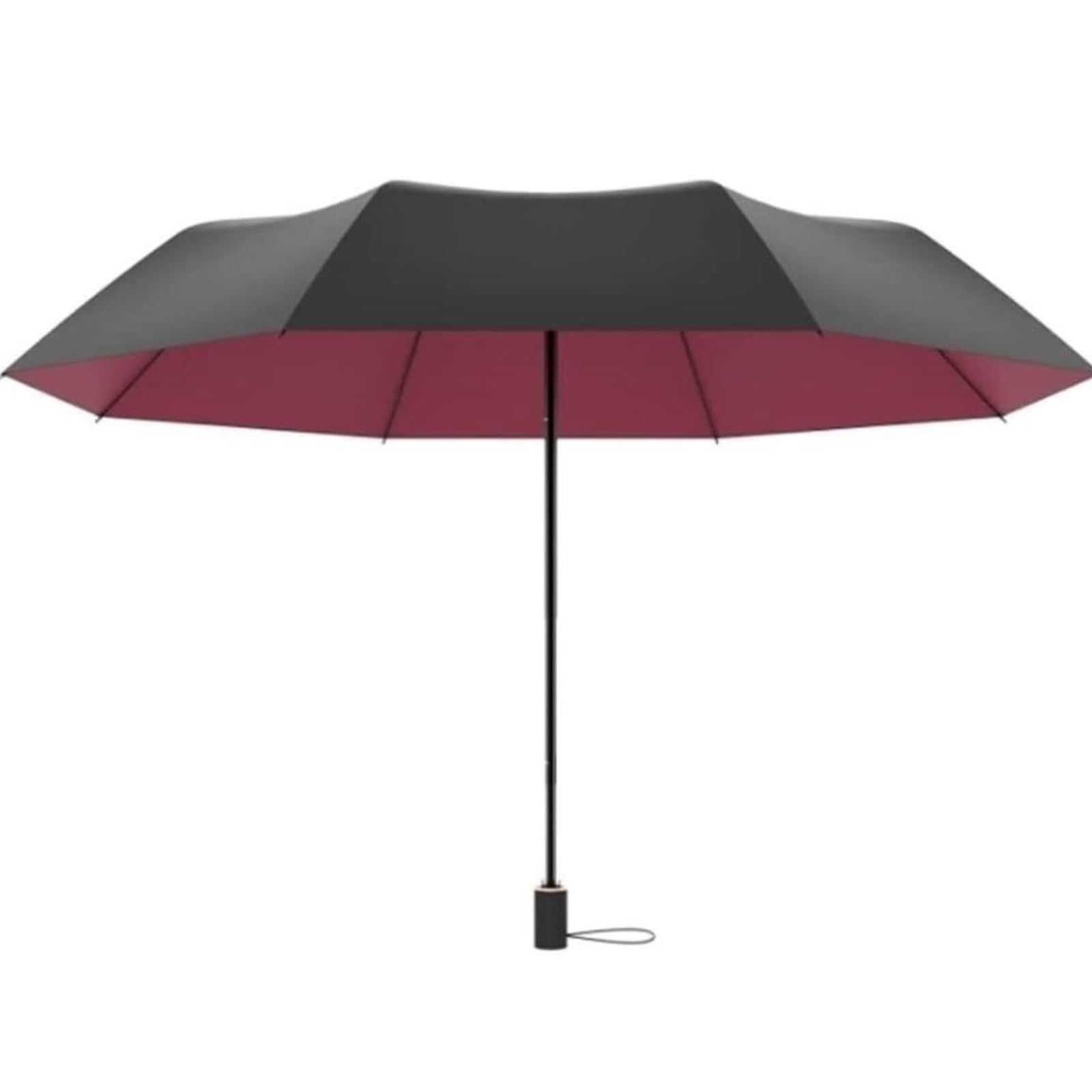 Regenschirme Kompakter Reiseschirm, wasserdichter Faltbarer Golfschirm, langlebig und leicht Umbrella(Rood)