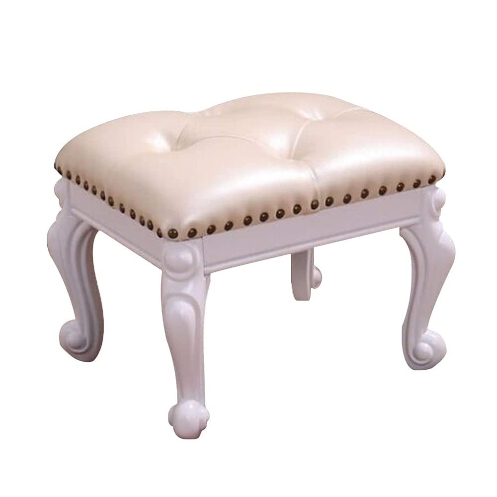 Repose-pieds rectangulaire bois massif pour chambre salon et bureau