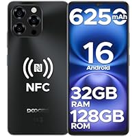 DOOGEE Note 58 Teléfono Movil Android 16, 6,75" HD+IPS 90Hz,T7250 Octa Core, 32GB(8+24) + 128GB, 6250mAh Batería, 16MP+8MP, Cuerpo de8,6mm Telefono, Face ID/NFC/OTG/GPS/Widevine L1/Doble SIM 4G Movil