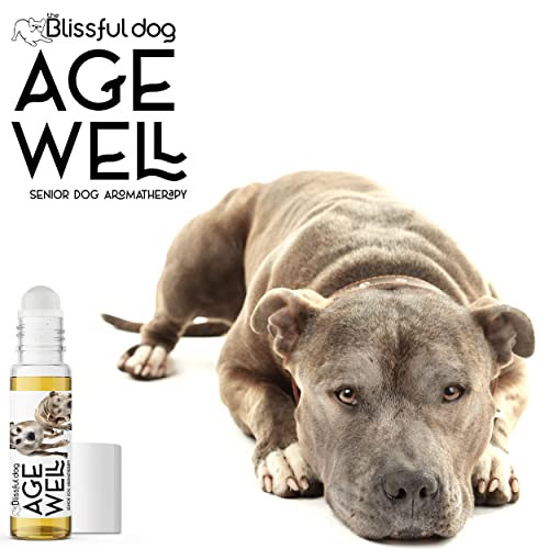 Image of The Blissful Dog Pit Bull Terrier Age Well Dog Aromatherapy Roll-On Bottle for Your Dog's Peaceful Ageing