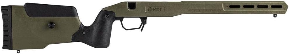 MDT Field Stock Savage Axis LA RH OD Green Rifle Chassis, Durable Gun Stock (109548-ODG)