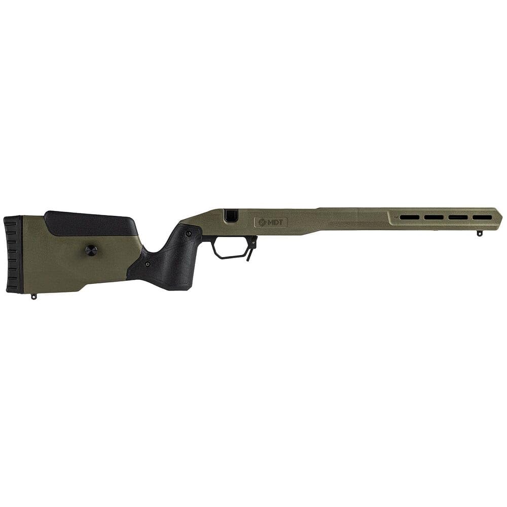 Field Stock Savage Axis LA RH OD Green Rifle Chassis, Durable Gun Stock (109548-ODG)