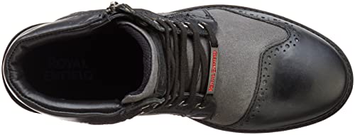 Image of Royal Enfield Military Vibe Boots Brown & Navy