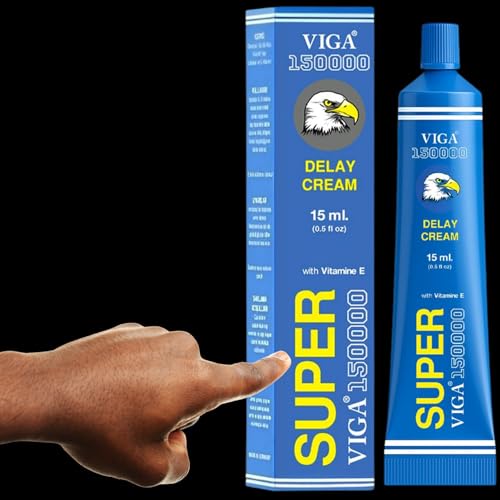 Image of Super Viga 150000 Delay Cream for Men - Premium Desensitizing Formula - 0.50 Fl Oz
