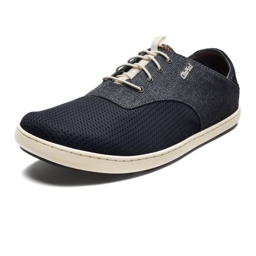 OLUKAI Nohea Moku Men's No Tie Boat Shoes, Breathable & Quick Dry Mesh, Effortless Design & Barefoot Wearability, All-Day Comfort & Support