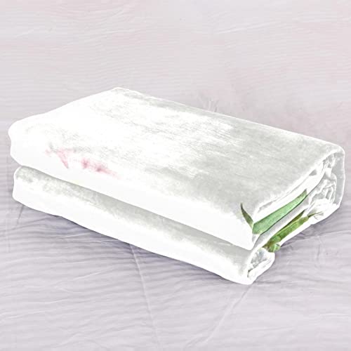 Couvre-lit imprimé chrysanthème rose couverture douce TBOUOBT