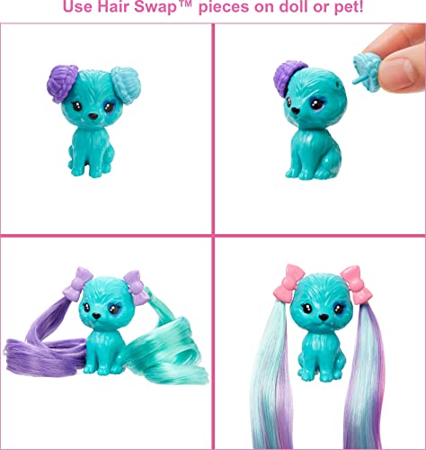 Muñeca Barbie Color Reveal con 25 Sorpresas y 10 Accesorios de Pelo miniatura 4