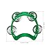 PATIKIL Tambourine, Jingle Bells Wrist Bells Hand Bell Percussion Instruments Musical Rhythm Band Plastic for Adults Church Birthday Party Christmas, Green