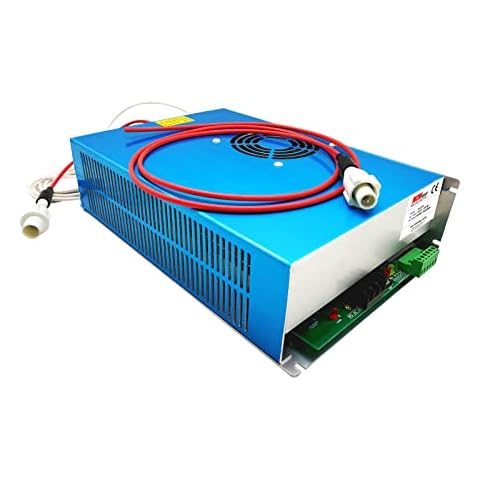 MCWlaser 100W CO2 Laser Power Supply DY13 for 90W 100W Laser Tubes 110V Power Supply for RECI W2/S2 Laser Tube Cover