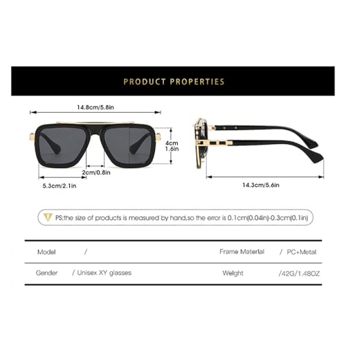 Retro Box Sunglasses Versatile and Sunglasses2