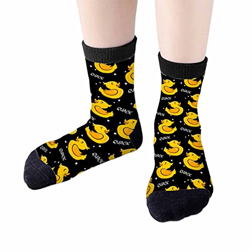 Image of Red Striped Crew Socks for Woman Size 6-8 Christmas Tree Moose Snowflake Dots Lines Girls Socks