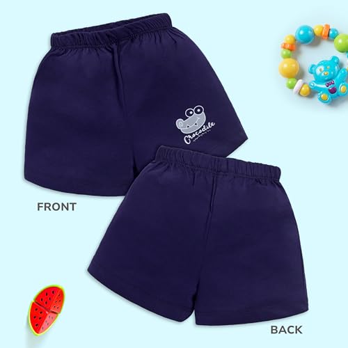 Image of LuvLap Baby Boys & Girls Regular Fit 100% Cotton Shorts Pack of 6