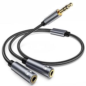 Avigers Kopfhörer-Splitter Dual 3,5-mm Audio
