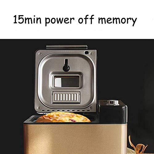 750g Brotbackautomat Brotmaschine mit Obst- und Nussspender, 21 voreingestellte Funktionen, 15h Verzögerungszeit, 1… – Bild 5