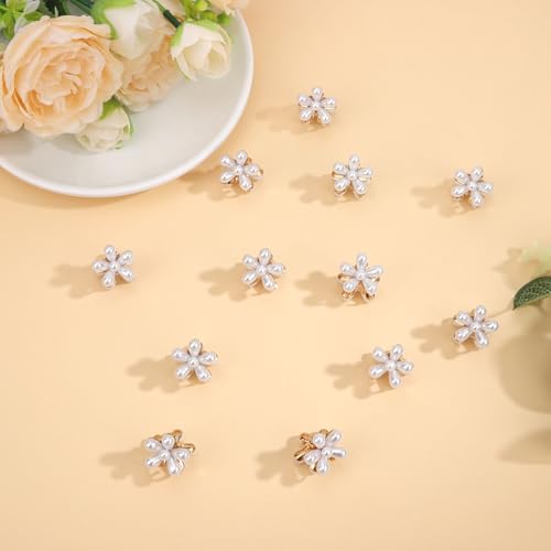Pinzas pequeñas decorativas para cabello 12 piezas miniatura 6