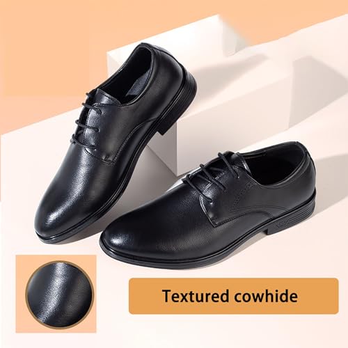 Men Wedding Leather Business Men's Dress Shoes， Comfortable Soft Sole Breathable Pointed Casual Youth Inner Heightening New Shoes2