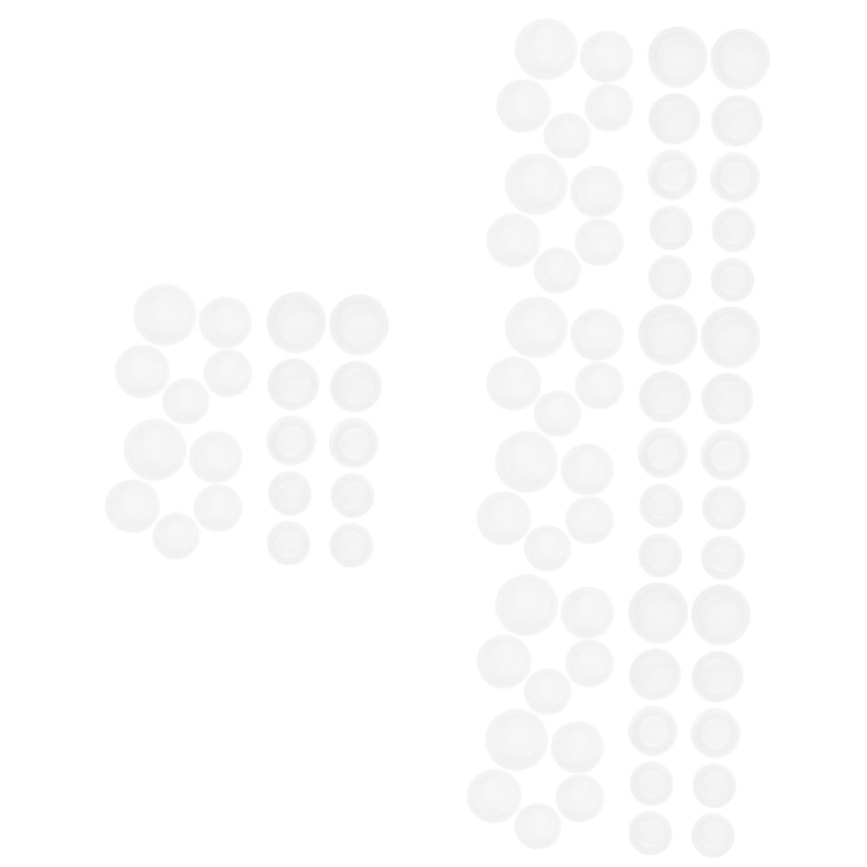 ifundom 4sets Must Break to Plugs Rubber Plugs for Piggy Bank Bottom Savings Box 20pcs*4