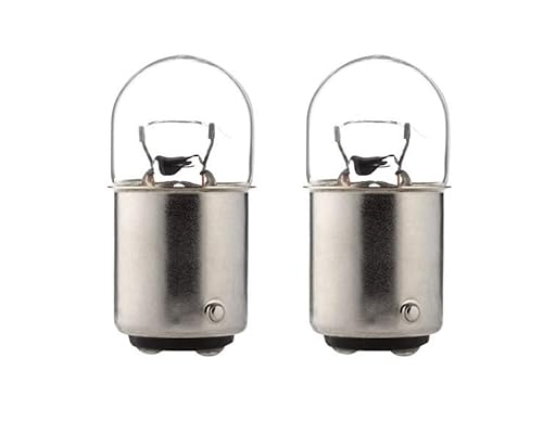 cyclingcolors 2x bombillas BA15D 10W 6V lampara coche moto ciclomotore camión furgoneta tractor