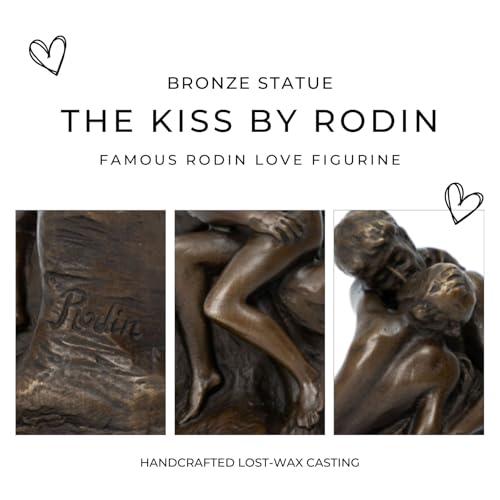 Estatua de Bronce 'El Beso' de Rodin miniatura 3
