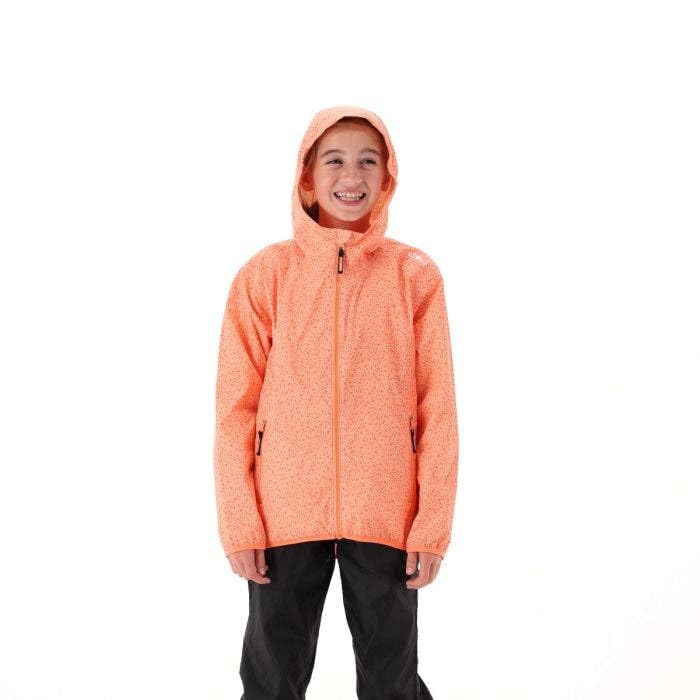 Chaqueta mujer chubasquero con capucha CMP Rain Fix para montaña y ciudad 3