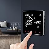 Termostato de ambiente digital, pared, manual y automático, para sistemas de calefacción y refrigeración, termostato inteligente eléctrico Tuya compatible con Google Home Alexa