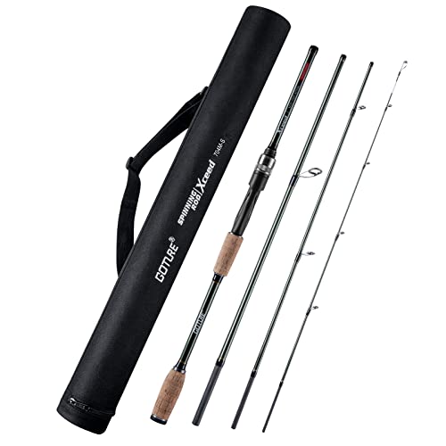 Travel Spinning Rod 4 Sections Spinning Fishing Rods Lightweight Carbon