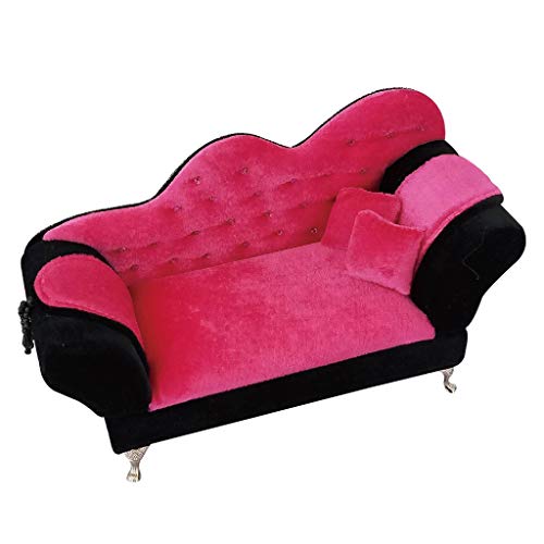 YO-HAPPY Couch Sofa, Puppenhaus Phantasie Couch Sofa Schmuck Aufbewahrung Organizer Box kann Sessel Sofa öffnen