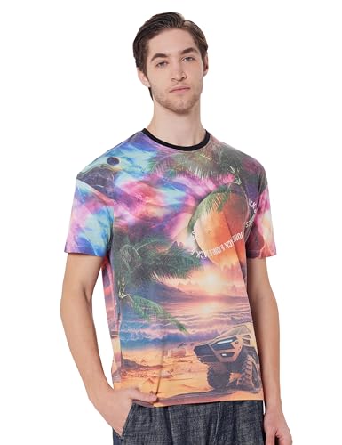 Image of JACK & JONES Men's Cotton Graphic Classic Fit T-Shirt