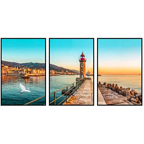 Affiche phare paysage marin 50x70cm pour remplacer une déco murale vieillissante